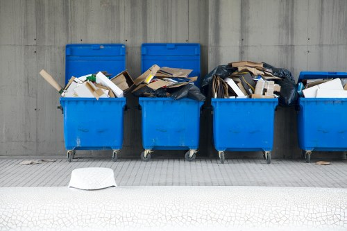 Professional team handling builder's waste in Staines
